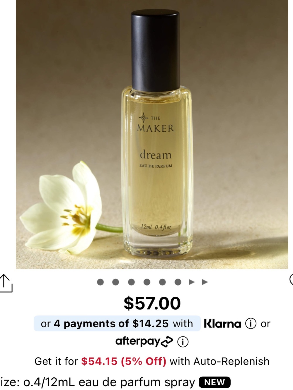🆕🎀The Maker Dream - Eau de Parfum Spray - 0.4/12mL - Soft Yellow
